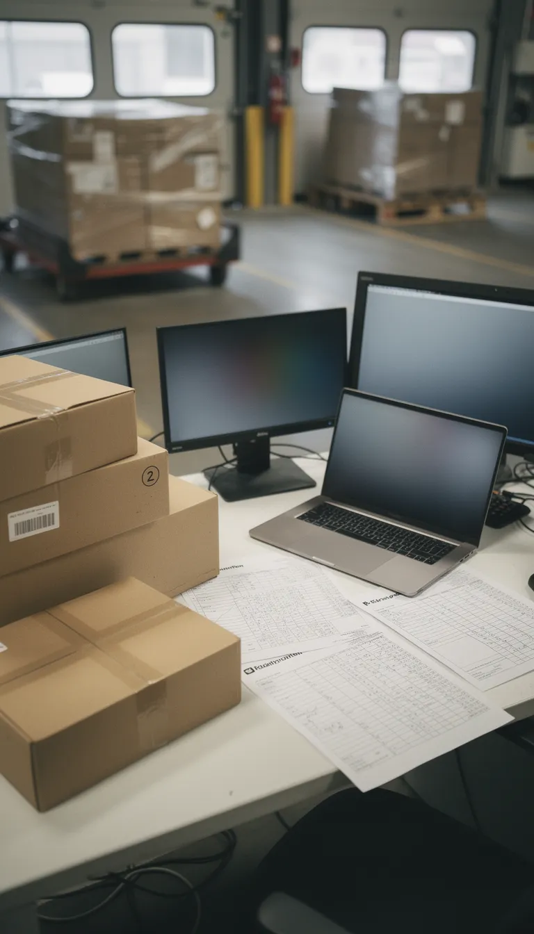 Sorted Parcel Staging Area
